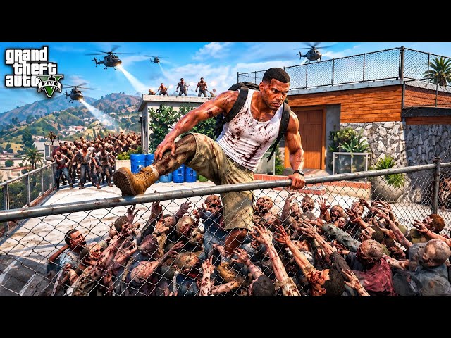 Franklin Escapes a ZOMBIE APOCALYPSE for 100 DAYS! 😱🔥 | GTA 5
