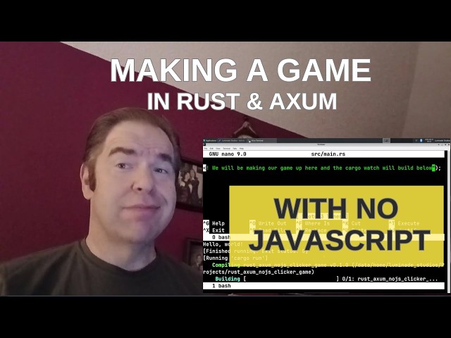 Minimalist build of Game Web Server in Rust + Axum in 20 Minutes from scratch