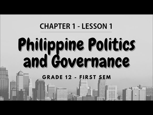 PPG 1.1 Introduction to Politics and Governance