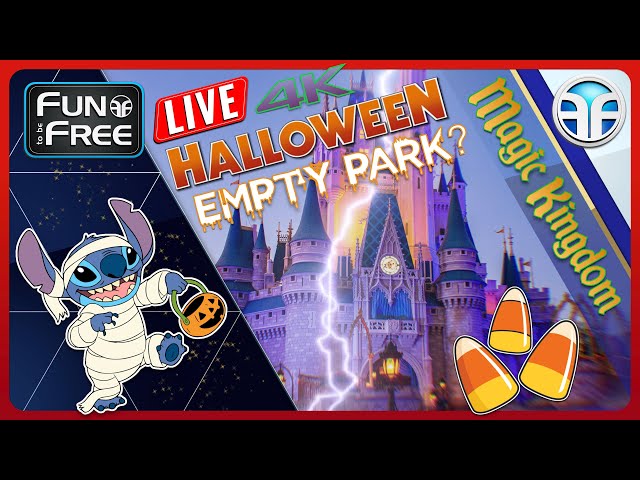 🔴 LIVE: YOU Pick! Magic Kingdom – An EMPTY Park Before Mickey's Not So Scary Halloween Party | 4K