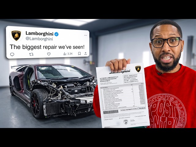 REPAIRING MY WRECKED LAMBORGHINI SVJ COSTS MORE THAN A HOUSE