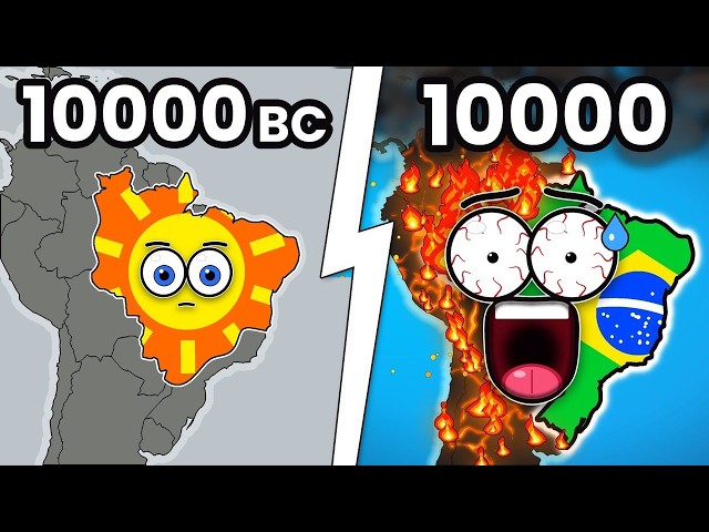 Evolution of Brazil 10000 BC - 10000 (Map Animation)