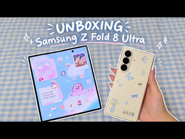 Unboxing Samsung Galaxy Z Fold 8 Ultra Cream | Kirby Customisation