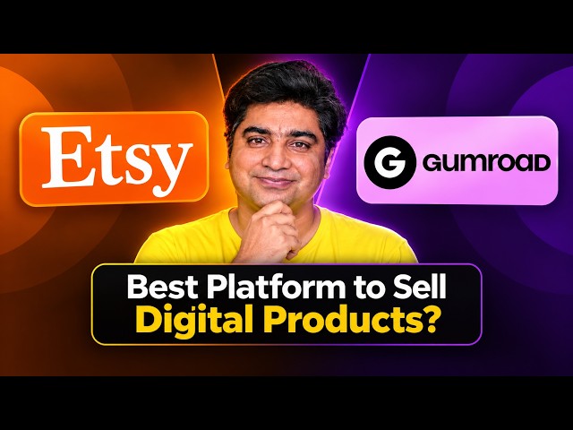 Etsy vs Gumroad 2026 | Best Platform to Sell Digital Products?
