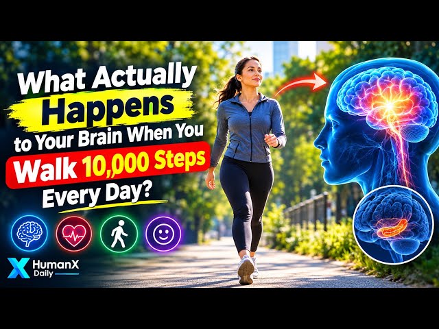 What Actually Happens to Your Brain When You Walk 10,000 Steps Every Day? 🧠🚶