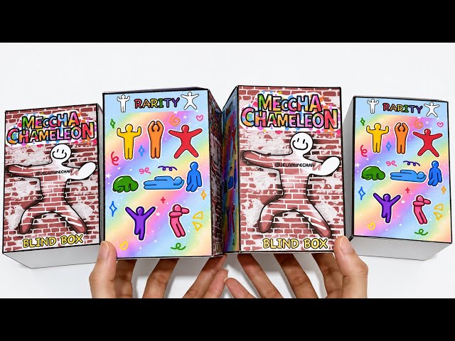 [ paper diy ] MECCHA CHAMELEON BLIND BOX UNBOXING | asmr paper craft 