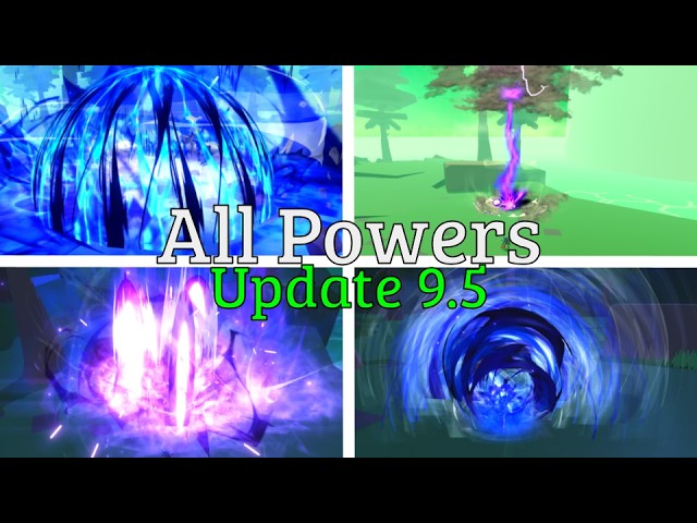 Every Power in Anime Fighting Simulator Update 9.5 | Full Showcase