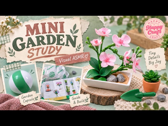 Mini Brands Create Garden Study 🌸 | Miniature Floral Assembly & Visual ASMR