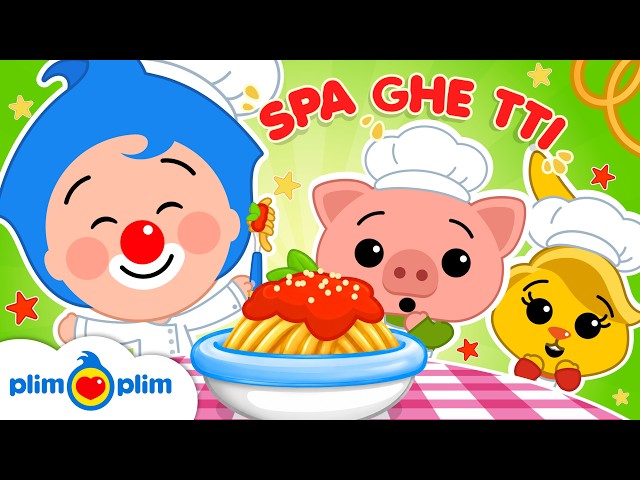 The Spaghetti Song 🍝 Silly Pasta Song for Kids & Nursery Rhymes by Plim Plim - The Kindness Hero