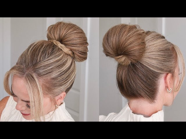 Easy Braided Bun Hairstyle | Two Elastic Trick
