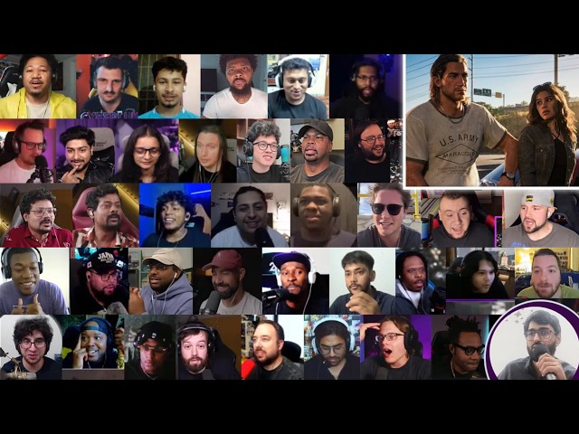 GTA 6 Official Launch Trailer Reaction Mashup | Rockstar Games