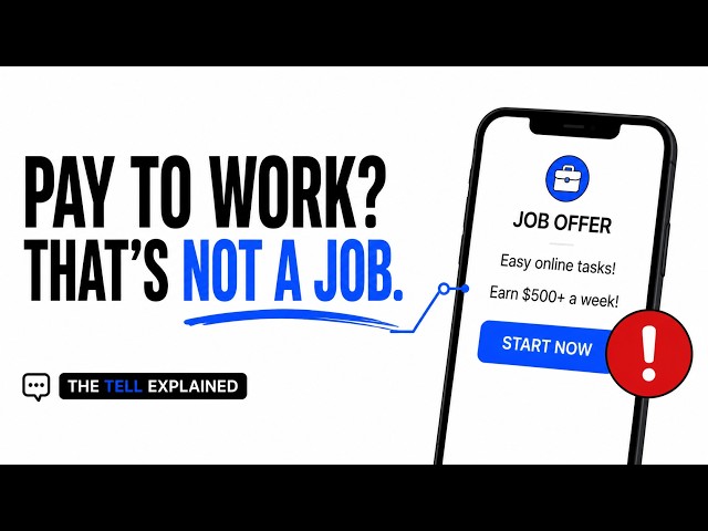 Why Would a Job Ask You to Pay Before You Get Paid?