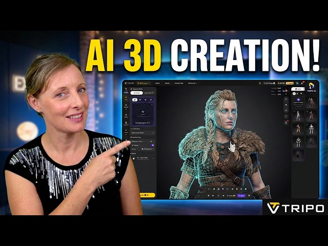 Testing Tripo AI for 3D Character Creation | Viking + Cybernetic WarriorWorkflow