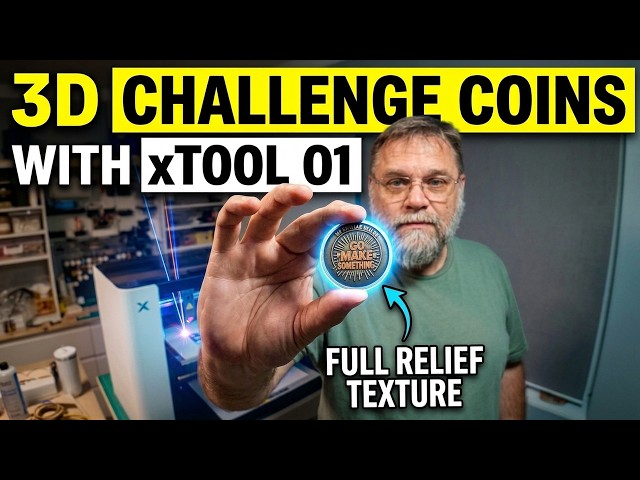 Printing Challenge Coins with xTool O1 Omni