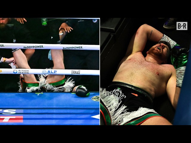 Fight Ends After Thomas Carty Falls Out Of Ring