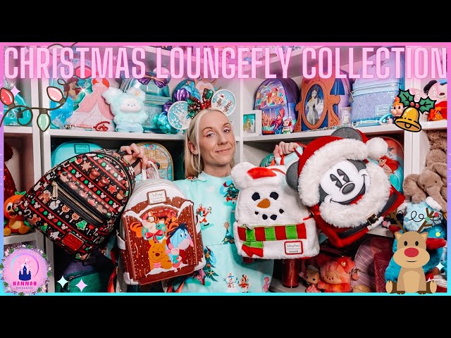 Disney Christmas Loungefly Mini Backpack Collection Santa Mickey Mouse Gingerbread Winnie The Pooh