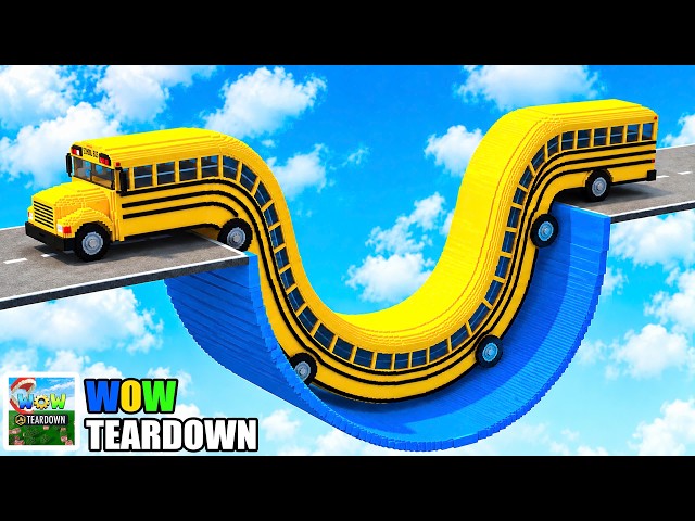 LONG CARS Passing Increasing REVERSE SPEED BUMPS in Teardown