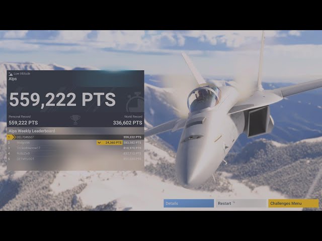 Microsoft Flight Simulator 2024 | 🏆 1st place Alps Low Altitude Challenge #pc#4k#FlightSim
