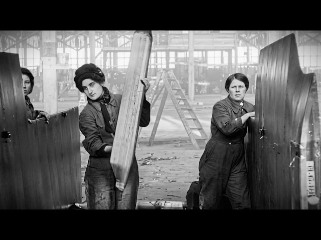 Assembly & Repair of DH-4 Biplanes in WWI (1918) Restored Film Documentary