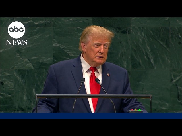 Trump threatens to "annihilate" Iran in UN speech