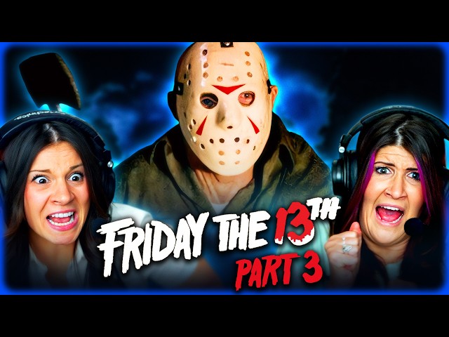 FRIDAY THE 13TH PART 3 MOVIE REACTION – JASON FINALLY GETS HIS HOCKEY MASK! - FIRST TIME WATCHING