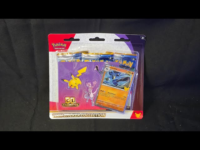 Unboxing: Pokémon Trading Card Game 30th Celebration Tech Sticker Collection