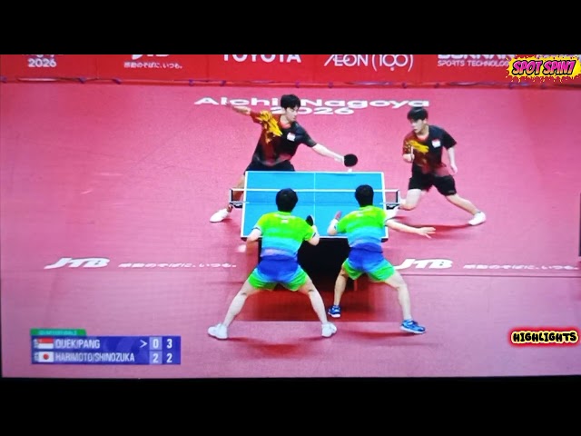 HIGHLIGHTS_ASIAN GAMES 🏓🔥HARIMOTO/SHINOZUKA 🇯🇵 VS 🇸🇬 QUIEK/PANG 