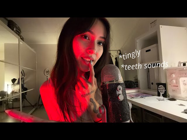 ASMR ☆ Teeth Tapping + Scratching / Air Biting (so tingly)