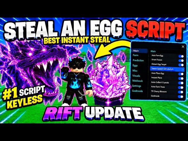 NEW *OP* 😱 STEAL AN EGG SCRIPT🥚NO KEY! Instant Steal, Auto Farm, Rift Event & More! (Mobile,PC)