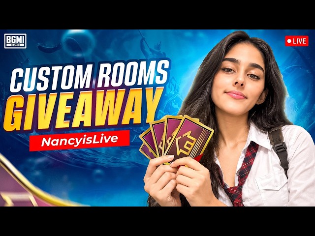 BGMI LIVE CUSTOM ROOM || CUSTOM ROOMS || BGMI LIVE ROOMS #bgmi #girlgamer #Customrooms
