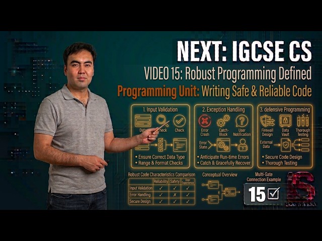 13 Robust Programming & Defensive Design | IGCSE Computer Science 0478