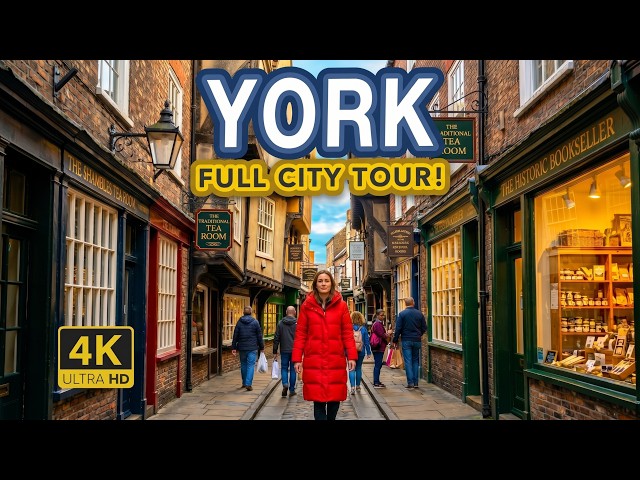 YORK England | A Cinematic Walking Tour of England's Best City (4K)