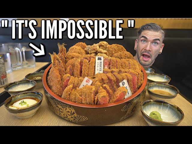 "EVERYONE FAILS" UNBEATABLE FRIED STEAK CHALLENGE | Japanese Katsu Challenge (Fried Chicken & Beef)