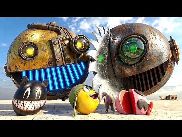 Pac-Man Adventures vs robot pacmans || LIVE 2234