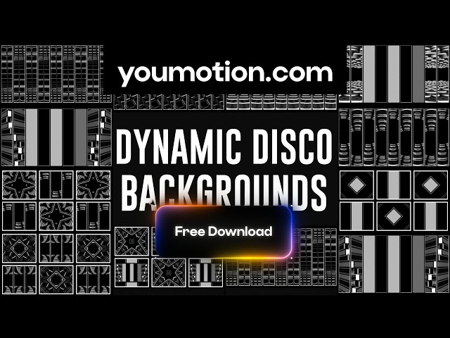 Free Dynamic Disco Backgrounds, Looping Party Visuals (Ae, Pr, Dr, FCPX)