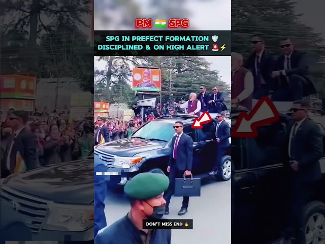 TitleSPG On Duty 🔥 High Alert Mode During PM Modi Ji Rally | Security Action #Shorts