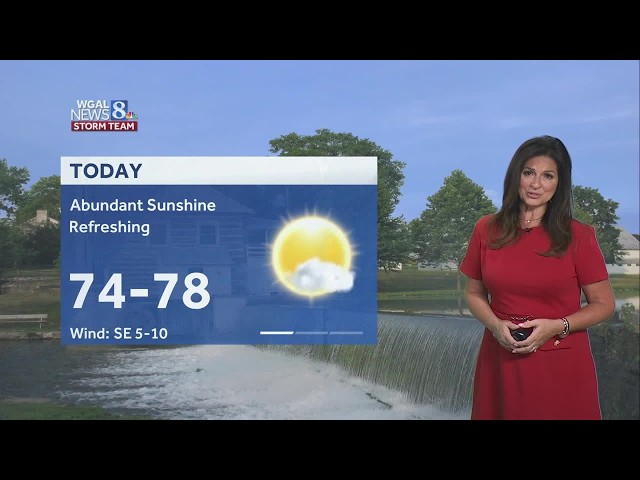 Fall-like and pleasant this afternoon, summer temps return Wednesday
