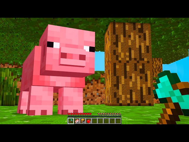 I'm playing Minecraft, but it's GIANT!