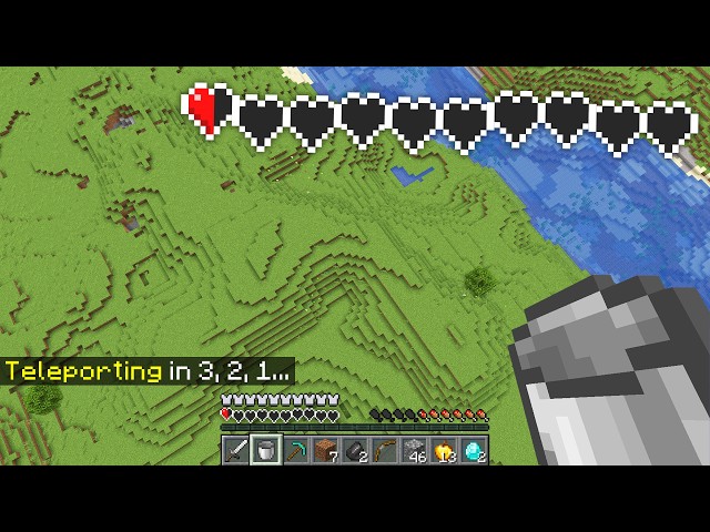 If You Take Damage, You Teleport in Minecraft...