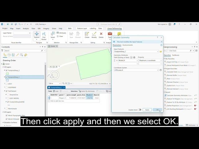 8 2 c ArcGIS Pro LOD 1 method by extrusion