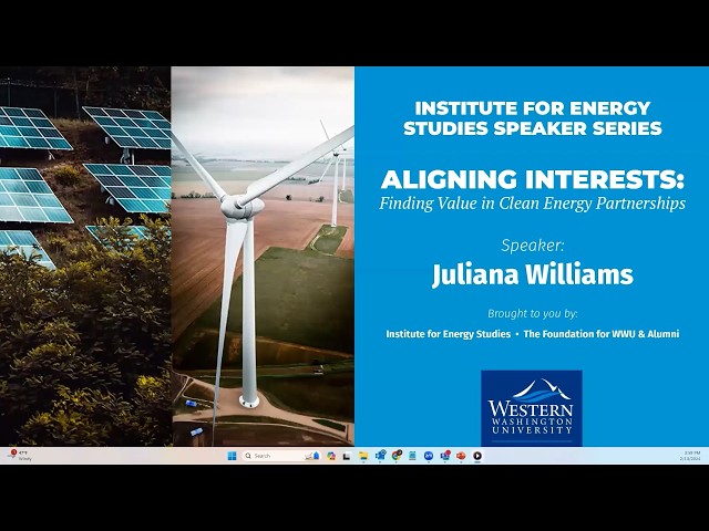 Aligning Interests - Finding Value in Clean Energy Partnerships