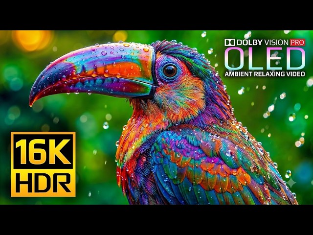 OLED 4K HDR Animals | Unbelievable Detail & Color 16K 120FPS Display Test (4K Video•8K Ultra HD TV)