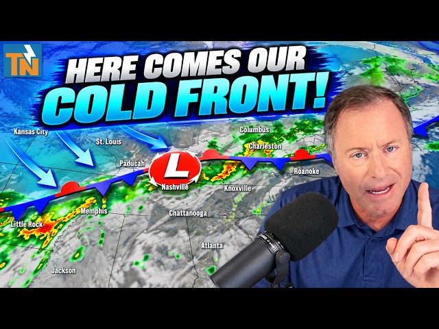Here Comes Our COLD FRONT | Rain & Storm Chances Return #coldfront #weather #rain #tnwx #storm