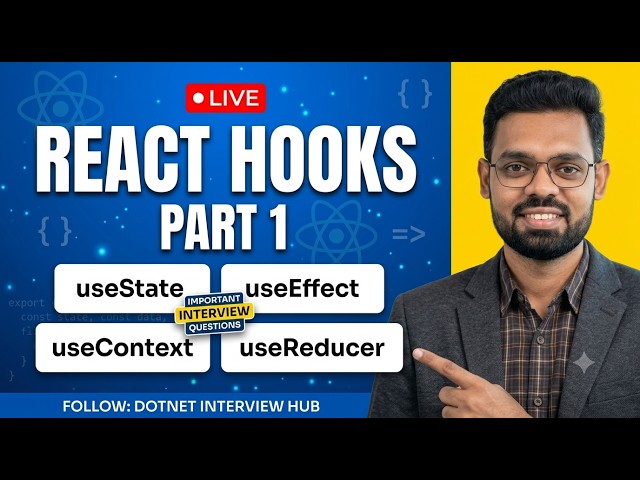 Master React Hooks Part 1 🔥 | useState, useEffect & useContext | React Tutorial