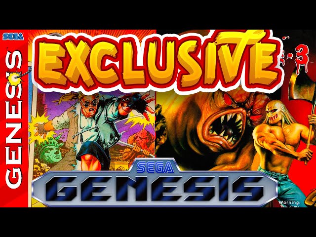 ALL EXCLUSIVES GAMES SEGA GENESIS / MEGA DRIVE