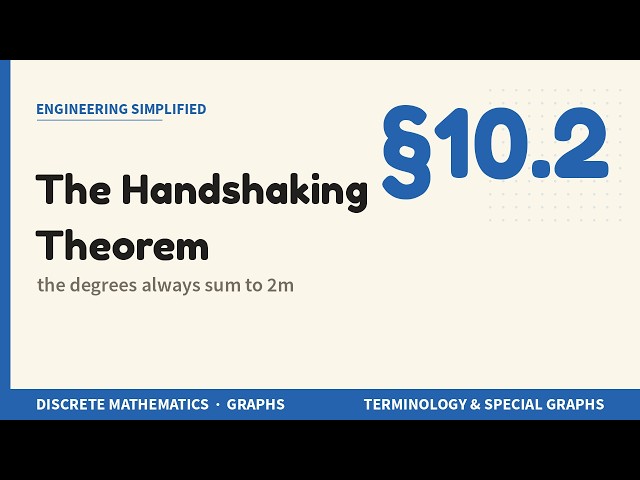 The Handshaking Theorem: Why the Degrees Sum to 2m | Discrete Mathematics §10.2