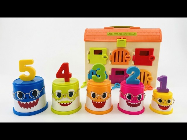 Toddlers Learn Colors with Baby Shark | Count 1 to 10 Best Educational Toy Learning Video for Kids!
