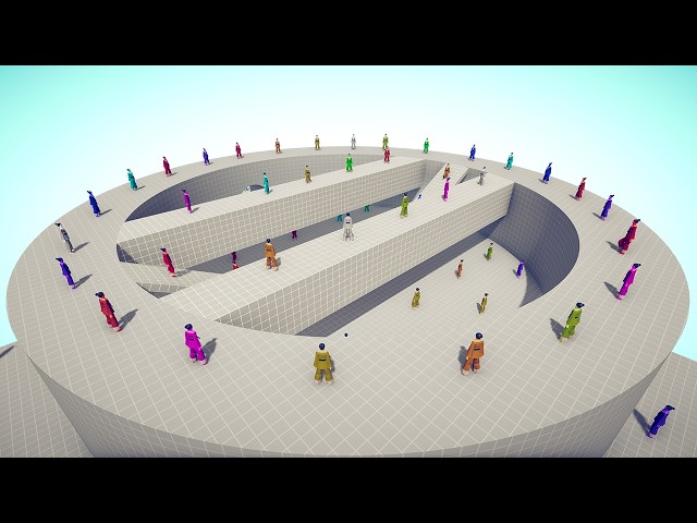 Battle Royale on The Bridges Arena Map | Totally Accurate Battle Simulator TABS