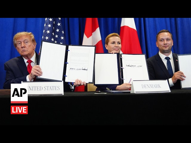 LIVE: Trump signs US-Denmark-Greenland agreement to bolster Arctic security