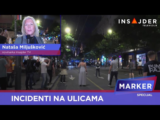 Incidenti na ulicama Beograda, potpuno drugačija slika u odnosu na protest "Ti, ja i Slavija"